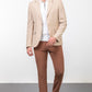 Crax Beige Striped Blazer