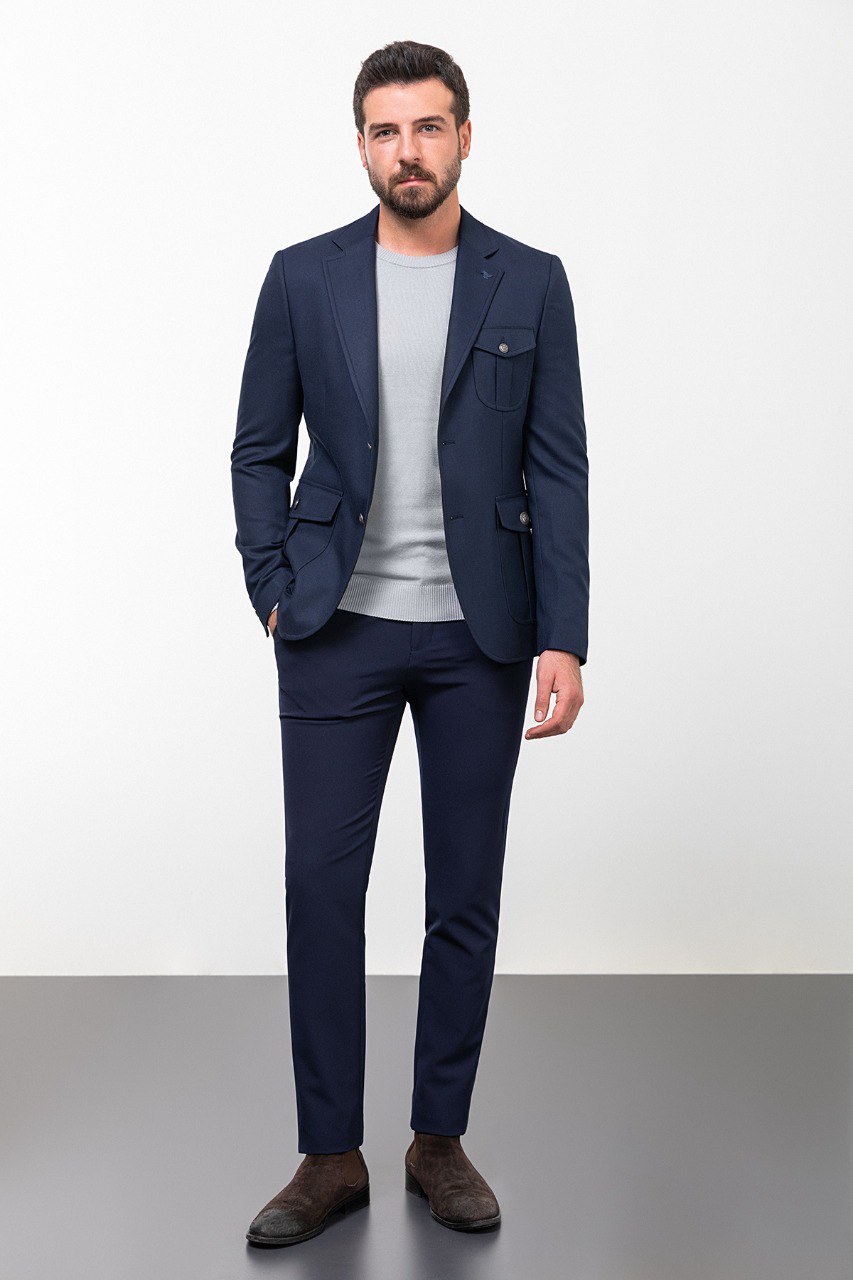 Luke Navy Blue Blazer