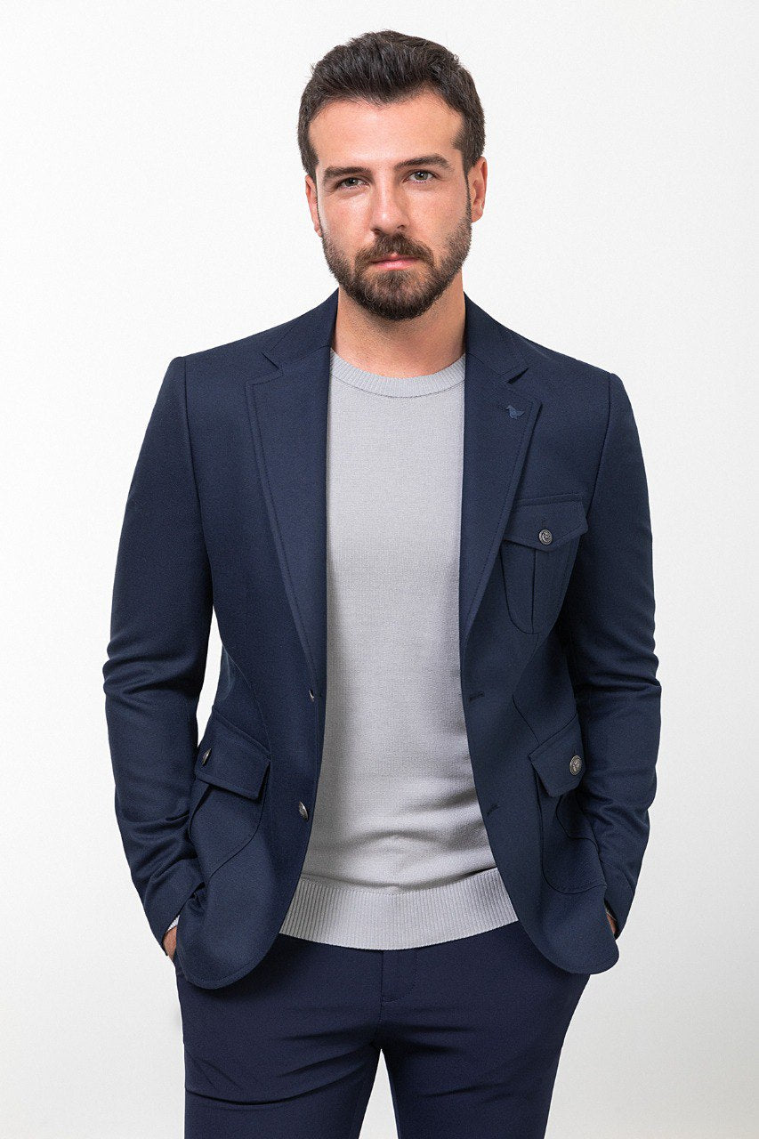 Luke Navy Blue Blazer