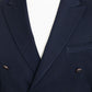 Logan Navy Blue Double Breasted Blazer