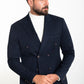 Logan Navy Blue Double Breasted Blazer