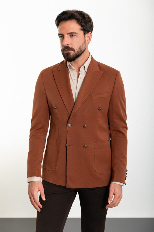 Logan Tile Double Breasted Blazer