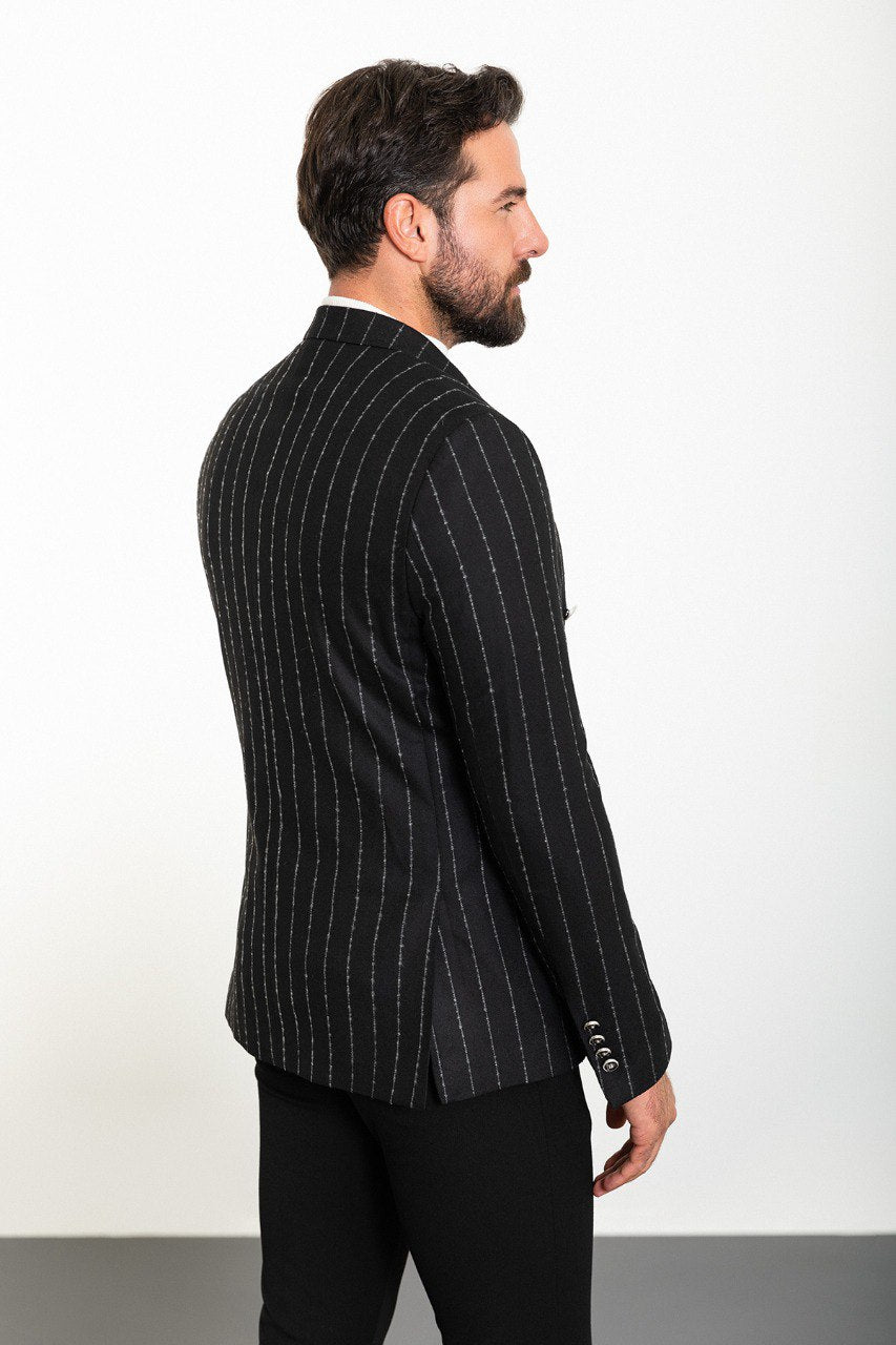 Randall Black Striped Blazer