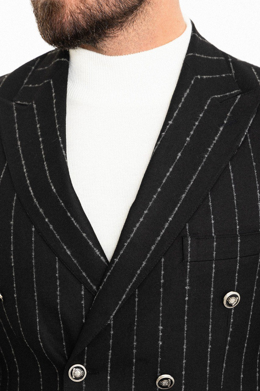 Randall Black Striped Blazer