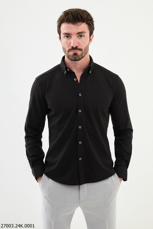 Khan Black Shirt