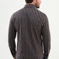 Slynt Beige & Navy Blue Striped Shirt