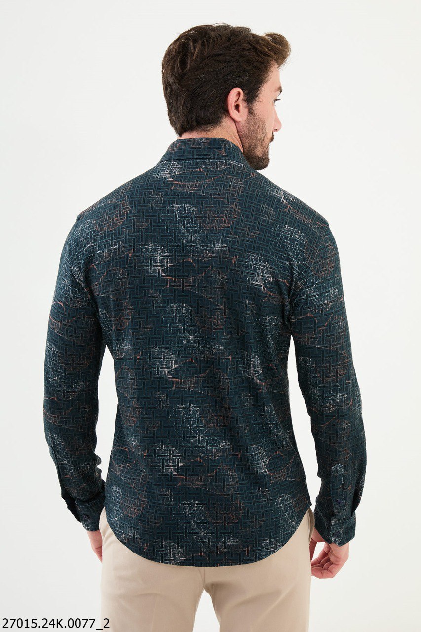 Rondo Green Patterned Shirt