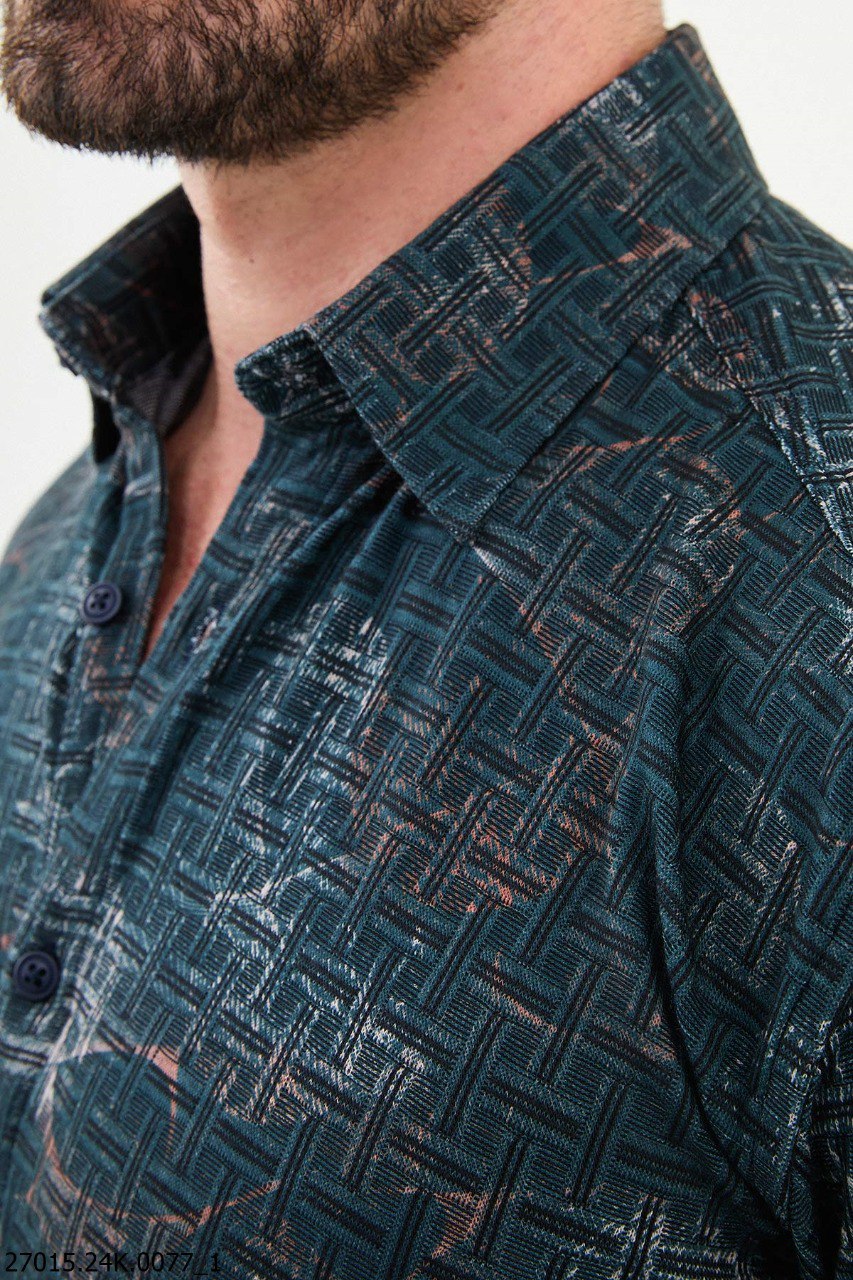 Rondo Green Patterned Shirt