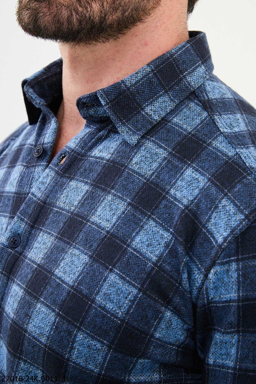 Rava Blue Patterned Shirt