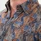 Kogan Camel & Blue Patterned Shirt