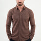 Morcan Brown Striped Shirt