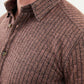 Morcan Brown Striped Shirt