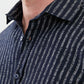 Dylan Navy Blue & White Striped Shirt