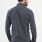 Dylan Black & White Striped Shirt