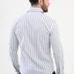 Dylan White Striped Shirt