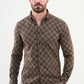 Talon Brown Patterned Shirt