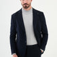 Euron Navy Blue Striped Blazer