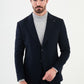 Euron Navy Blue Striped Blazer