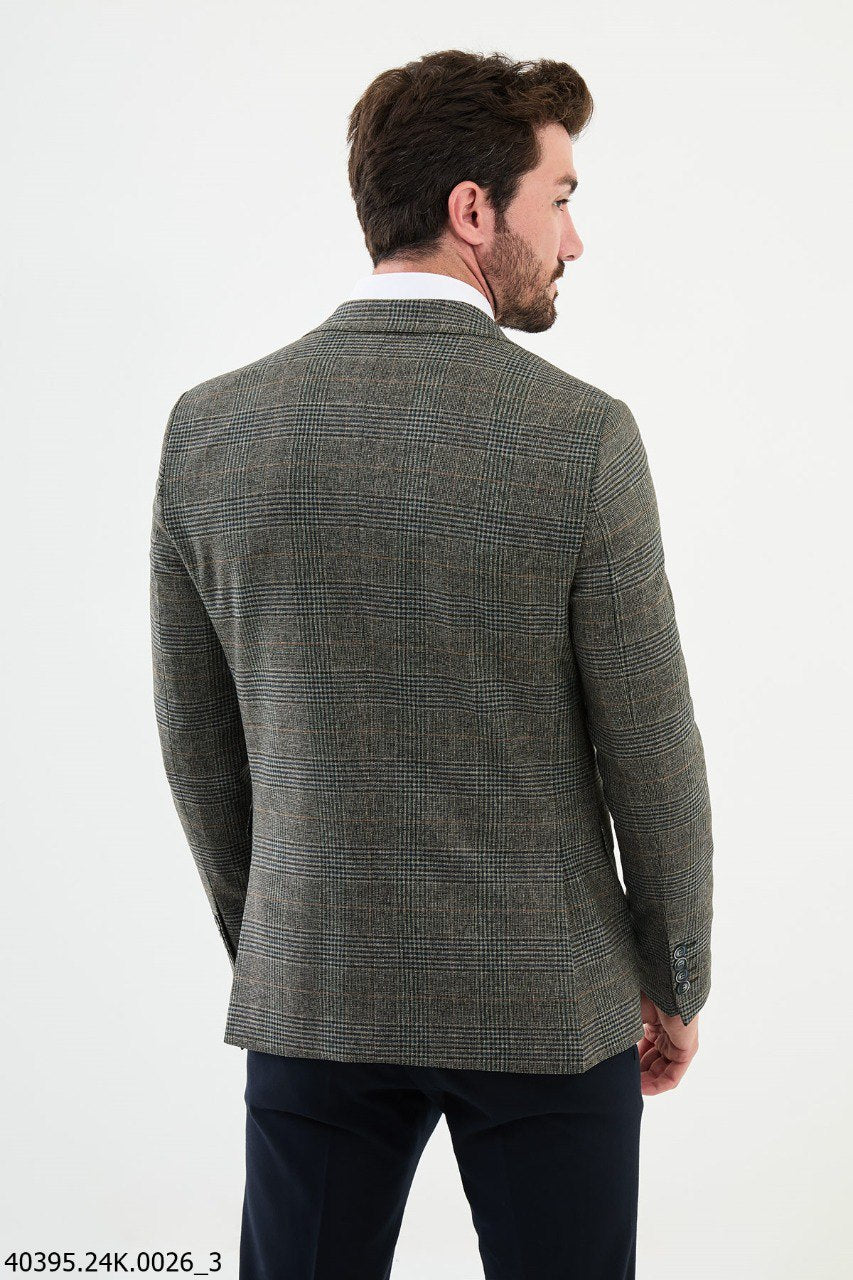 Rommel Gray Plaid Blazer