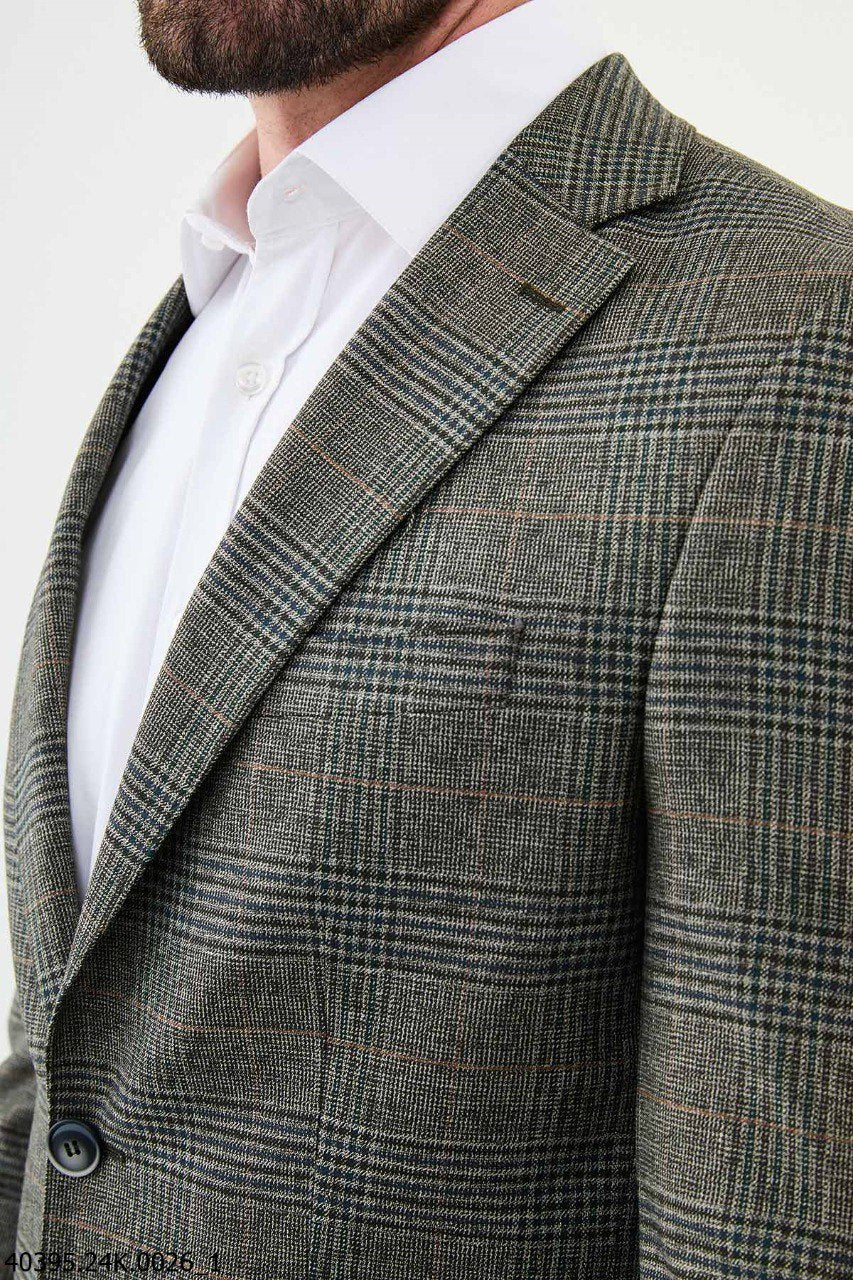 Rommel Gray Plaid Blazer