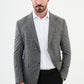 Giany Light Gray Self-Patterned Blazer