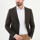 Moco Brown Patterned Blazer