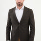 Moco Brown Patterned Blazer