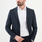 Moco Navy Blue Patterned Blazer