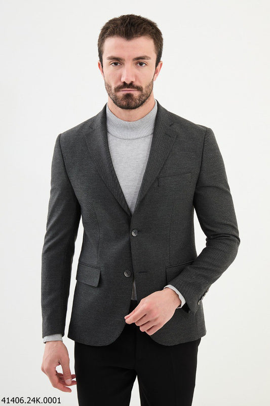 Khan Dark Gray Blazer