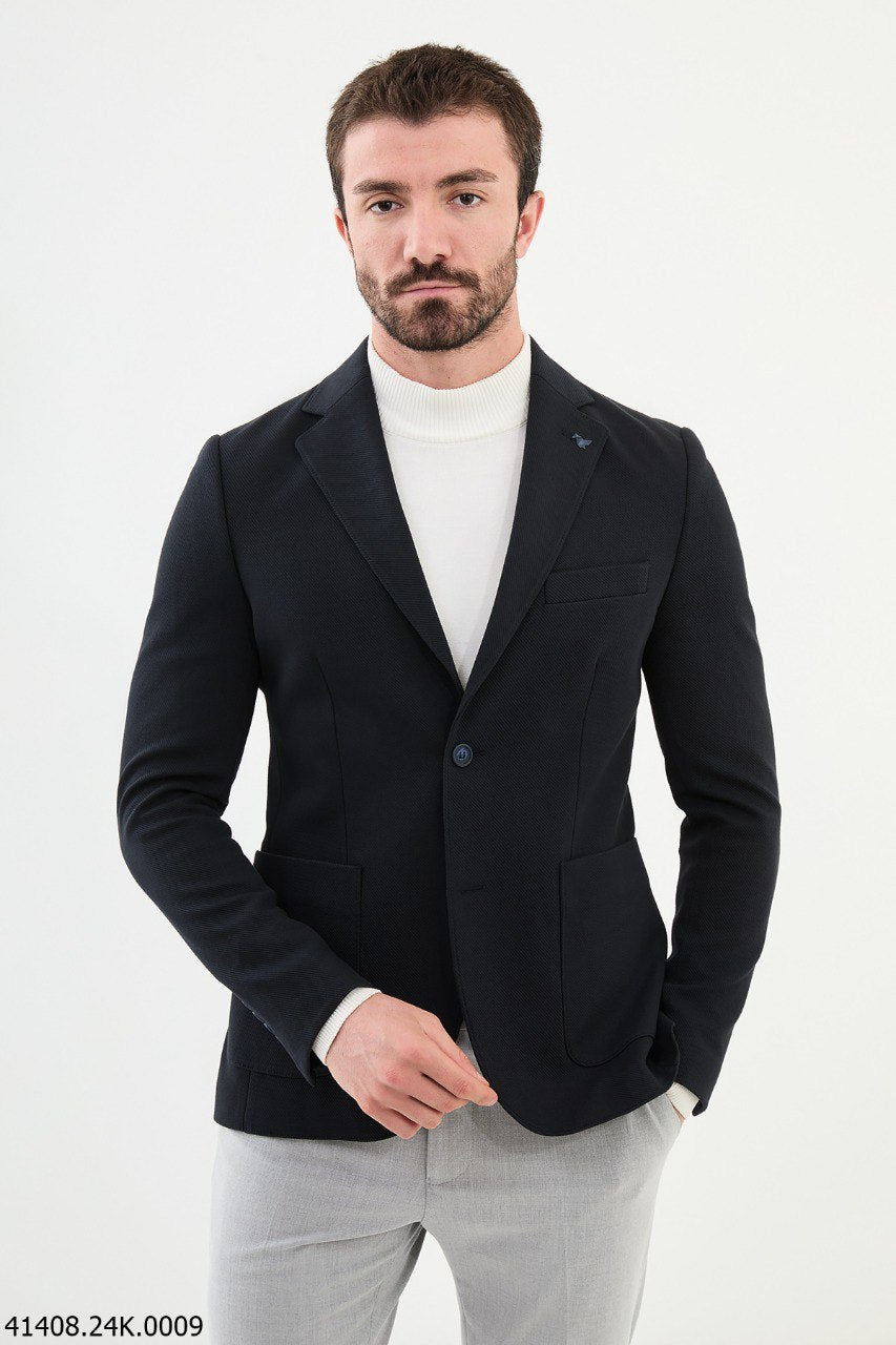 Troy Dark Blue Blazer