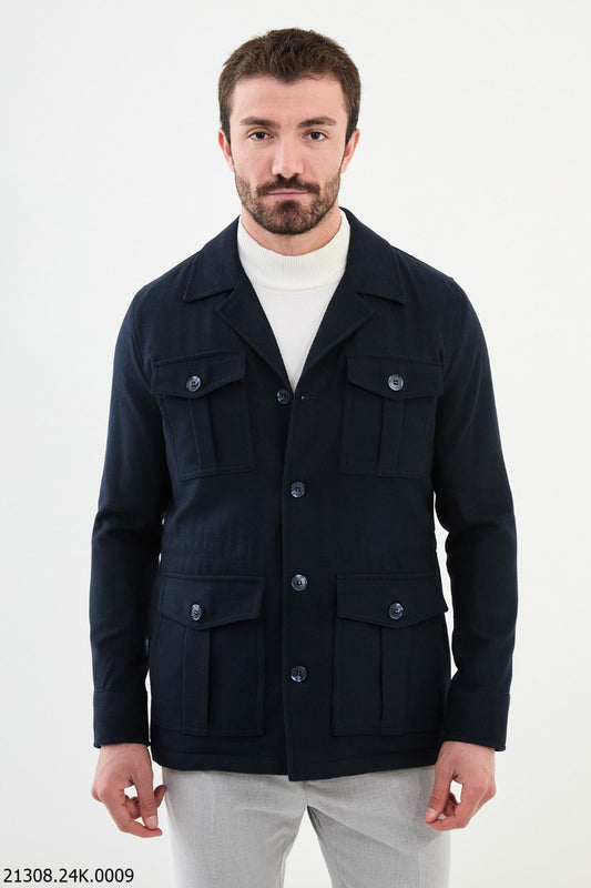 Garry Navy Blue Coat