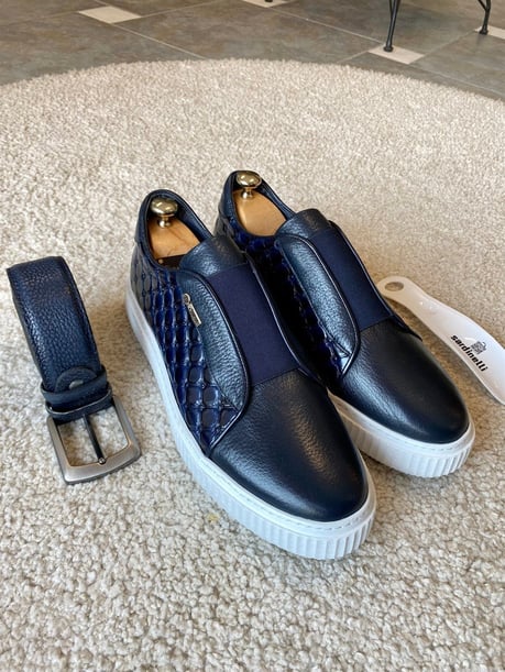 Rony Navy Blue Shoes