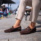 Oscar Suede Brown Loafers