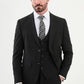 Apollo Black Plaid Suit