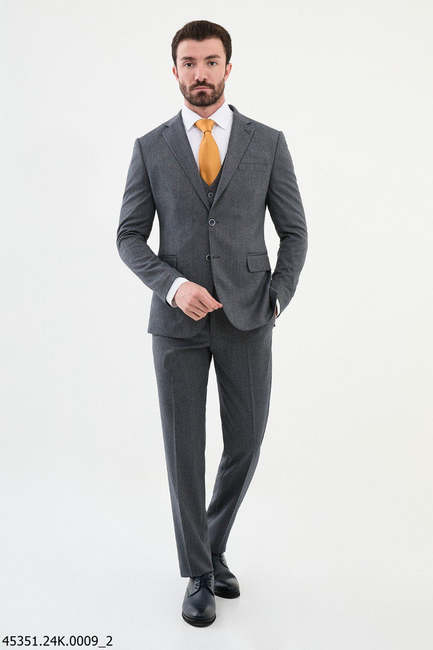 Iallen Dark Gray Suit