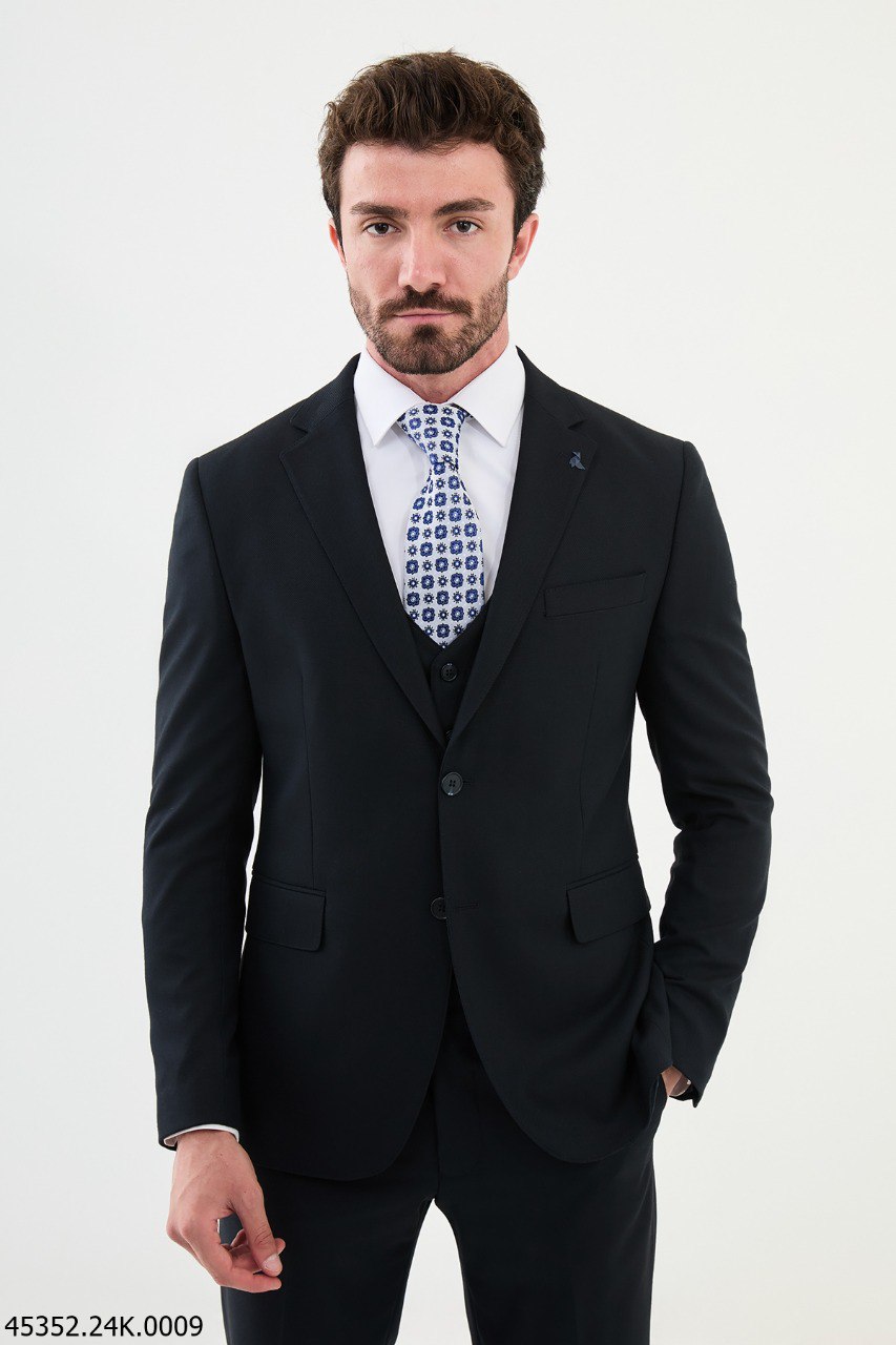 Iallen Dark Blue Suit