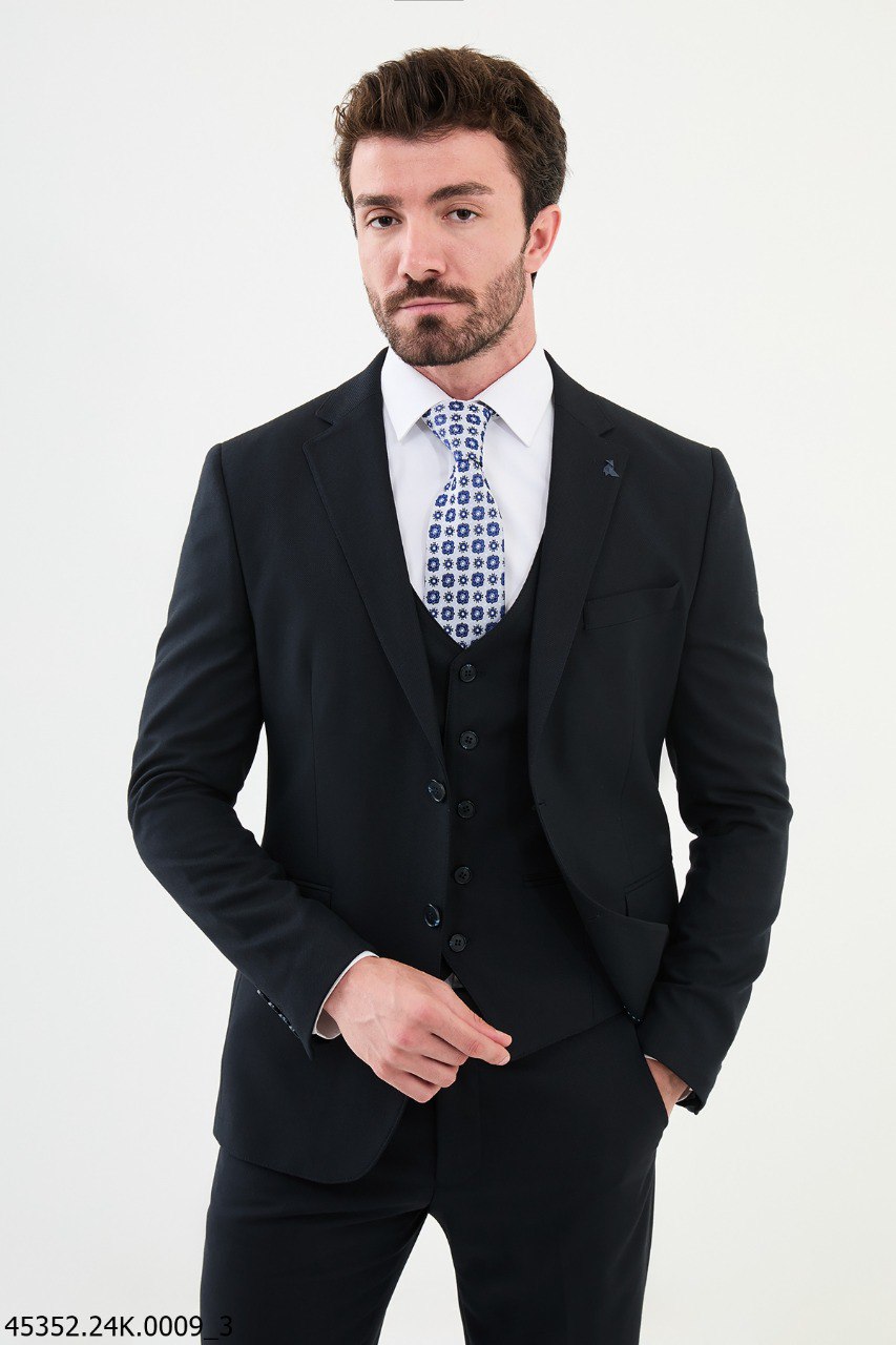 Iallen Dark Blue Suit