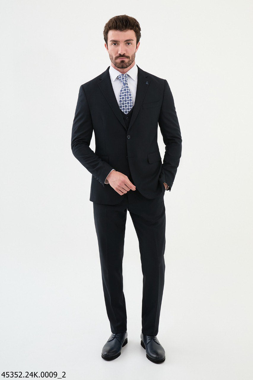 Iallen Dark Blue Suit