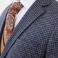 Lanor Navy Blue Patterned Suit