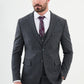 Martin Navy Blue Plaid Suit