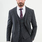 Martin Navy Blue Plaid Suit