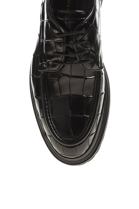 Gorron Black Patterned Shoes