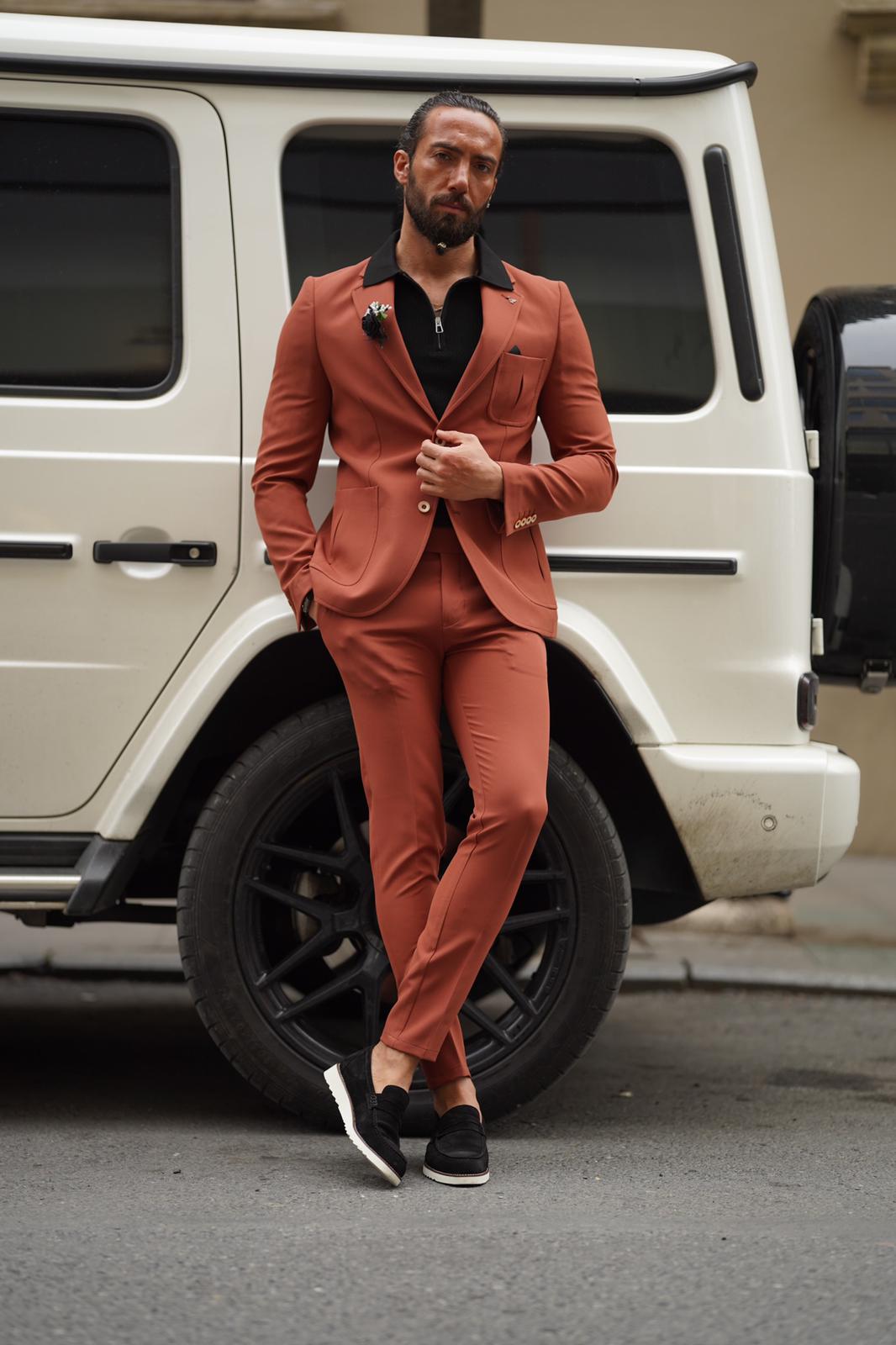 Jax Tile Slim Fit Suit