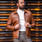 Sami Tan Slim Fit Jacket