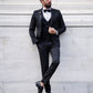 Eder Black Black Tuxedo Suit