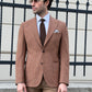 Samuel Camel Houndstooth Wool Blazer