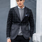 Deran Black & Gray Blazer