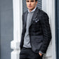 Deran Black & Gray Blazer