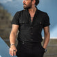 Flynn Black Short Sleeve Shirt