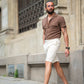 Flynn Brown Short Sleeve Shirt